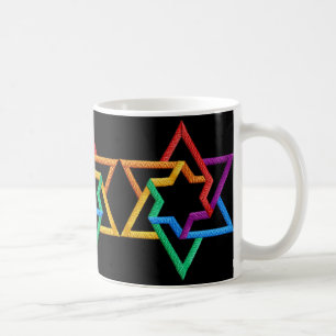 Café Caneca das estrelas de David de Judaica