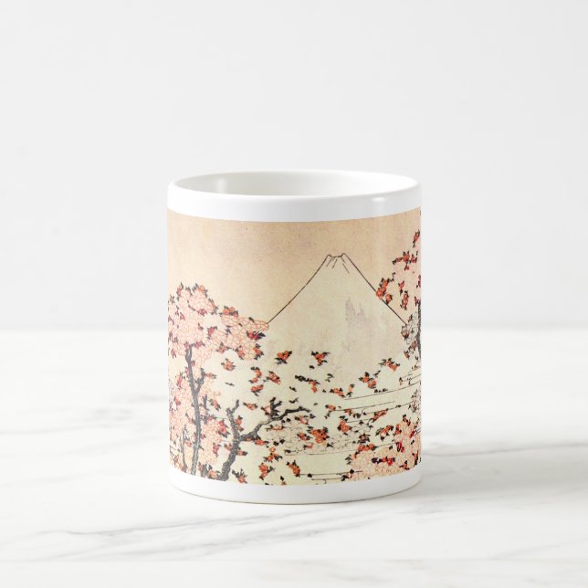 Café Caneca das flores de cerejeira de Hokusai Monte (Centro)