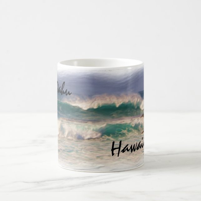 Café Caneca das ondas de oceano de Oahu Havaí (Centro)