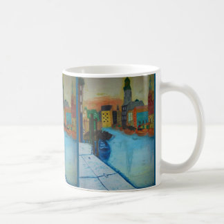 Café caneca de 11 onças com a frota de Hamburgo da