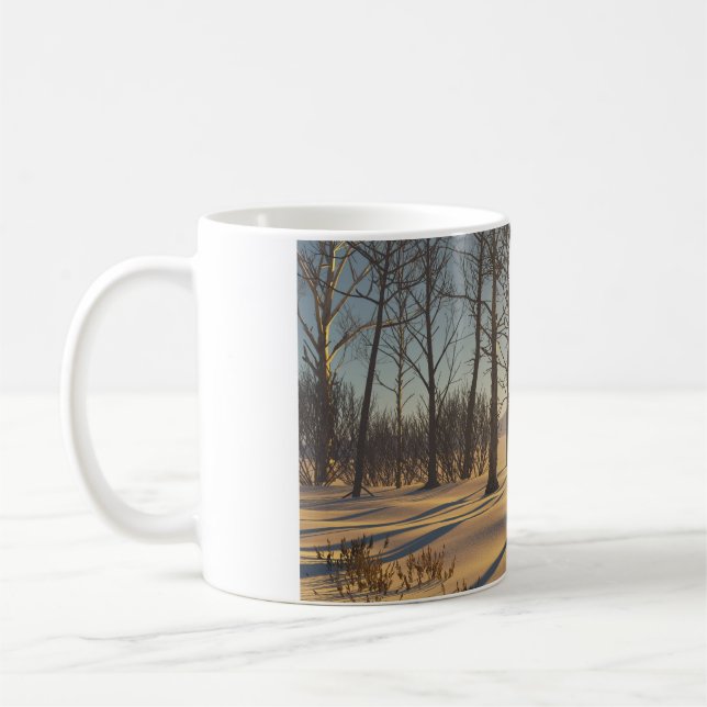 Café Caneca de 11 oz com imagem de "Snowy Dawn" (Esquerda)