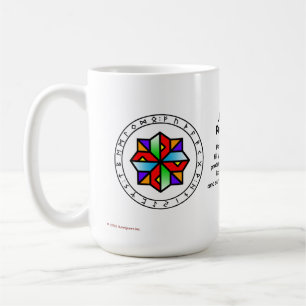 Café Caneca de 15 oz com Rune de Ligação de Proteção Un