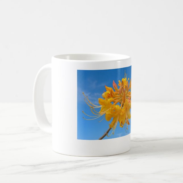 Café Caneca de 330 ml com Florida Flame Azalea (Frente Esquerda)