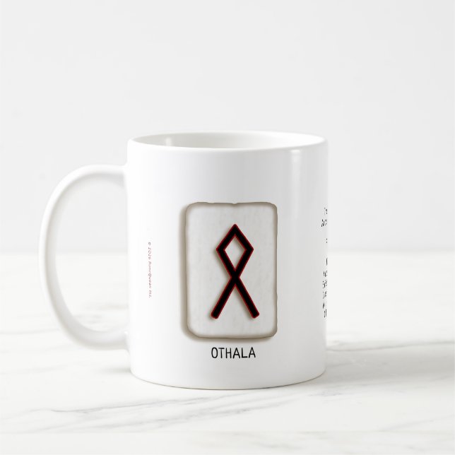 Café Caneca de 330 ml com Othala RuneStone (Esquerda)
