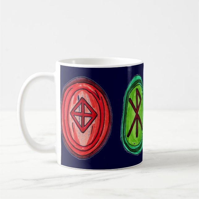 Café Caneca de 4 Runes do ligamento (Esquerda)