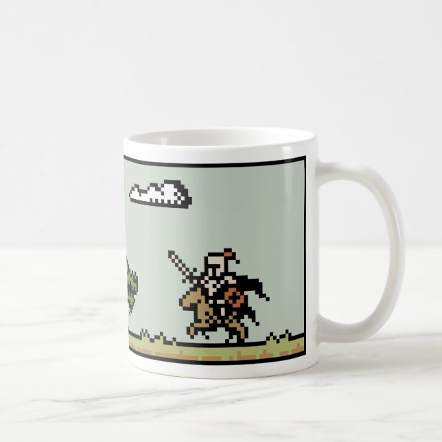 Café Caneca de 8 bits da arte do pixel do assassino do (Direita)