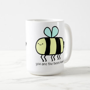 Café Caneca de abelha fofa com citação