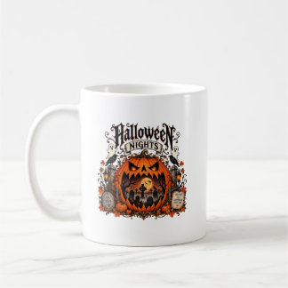 Café Caneca de Abóbora das Noites de Halloween
