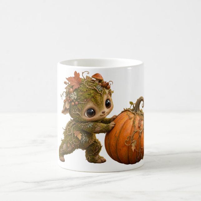 Café Caneca de Abóbora Duende da Floresta Fofa (Centro)