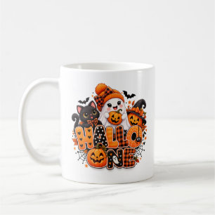 Café Caneca de Abóbora Fantasma de Halloween Fofa – Fel