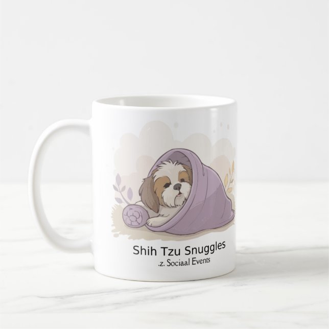 Café Caneca de Abraços de Shih Tzu – Presente Fofo e Ac (Esquerda)