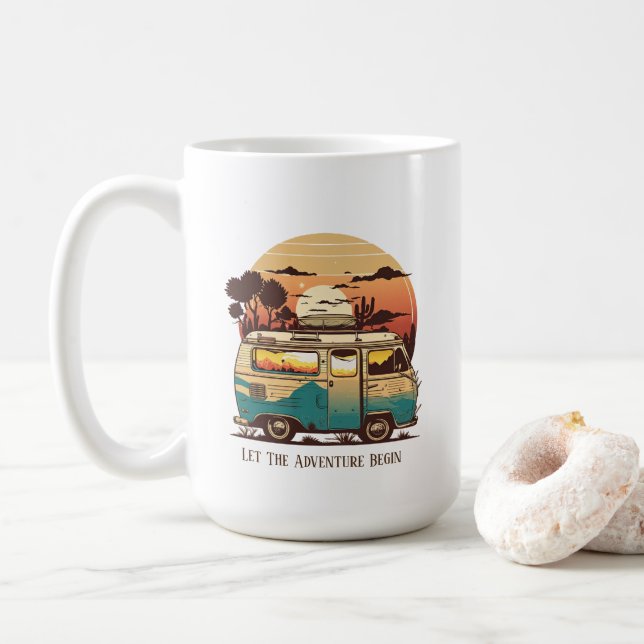 Café Caneca de Acampamento (Com Donut)