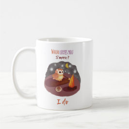 Café Caneca de Acampamento de Coruja Fofa "Quem te Ama