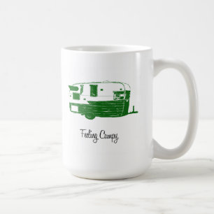 Café Caneca de acampamento do reboque de Airflyte do