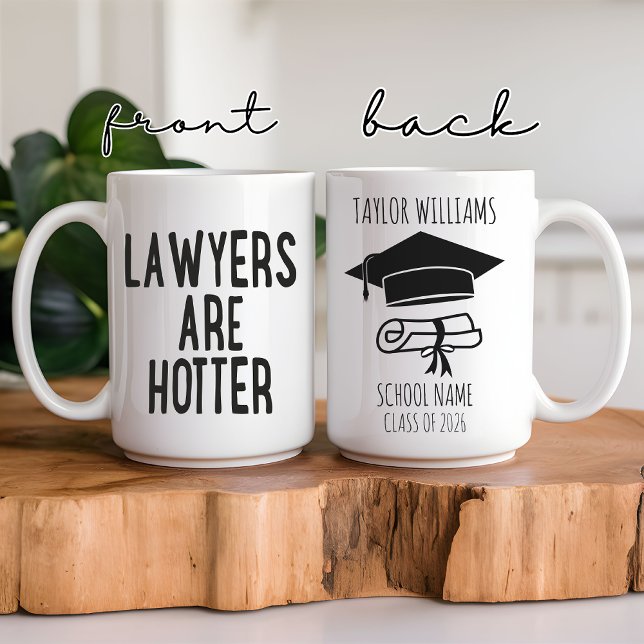 Café Caneca de Advogado Quente, Presente de Graduação p (lawyer mug, law school graduation gift, custom lawyer gift, personalized law mug, law student gift,)