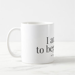Café Caneca de Afirmação para Recomeçar