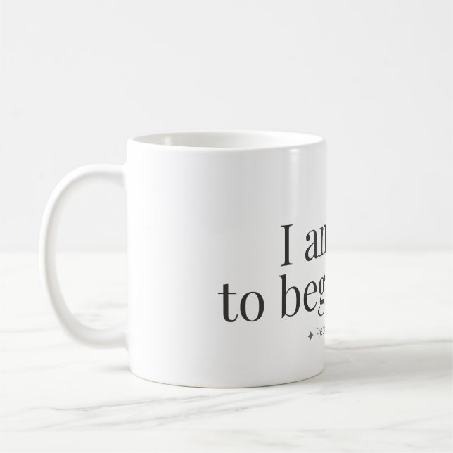 Café Caneca de Afirmação para Recomeçar (Esquerda)