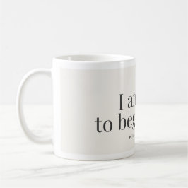 Café Caneca de Afirmação para Recomeçar