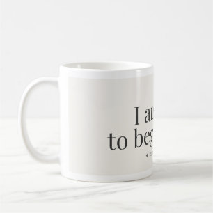 Café Caneca de Afirmação para Recomeçar