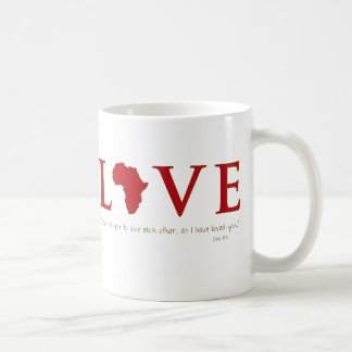 Café Caneca de África do amor