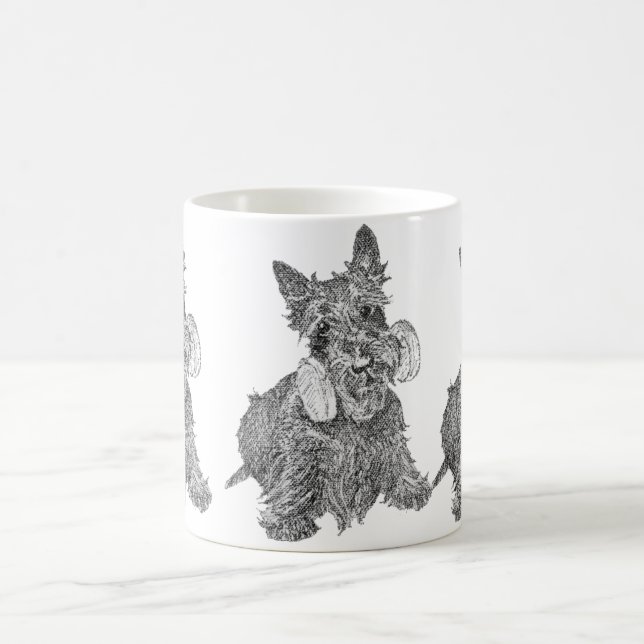 Café Caneca de Agilidade do Scottish Terrier (Centro)