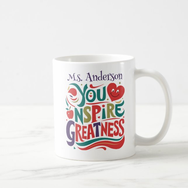 Café Caneca de Agradecimento ao Melhor Professor (Direita)