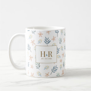 Café Caneca de Agradecimento de Casamento com Monograma