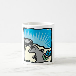 Café Caneca de Água de Tempestade