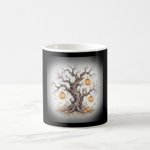 Café Caneca de Água-Forte Árvore Assustadora de Hallowe