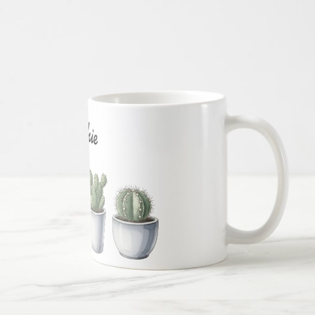 Café Caneca de aguarela de cacto (Direita)