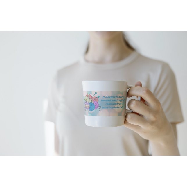 Café Caneca de amante de crochê (Criador carregado)