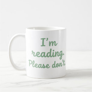 Café Caneca de Amante de Livros Engraçada Estou Lendo