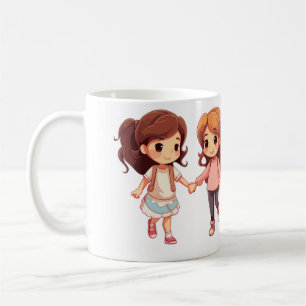 Café Caneca de amigos verdadeiros