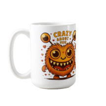 Caneca de Amor Monstro Louco por Você