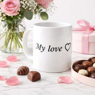 Café Caneca de Amor Romântico com Coração – Presente de