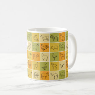 Café Caneca de Animais de Criação - Design de Quintal e