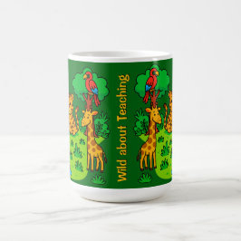 Café Caneca de Animal da Selva para Professor Enlouquec