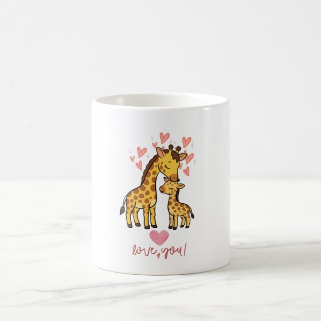 Café Caneca de Animal de Desenho Animado Girafa Fofa –  (Centro)