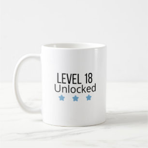 Café Caneca de Aniversário Azul Nivel 18 Desbloqueado