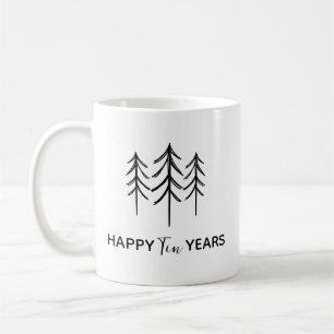 Café Caneca de Aniversário de 10 Anos de Estanho, Perso