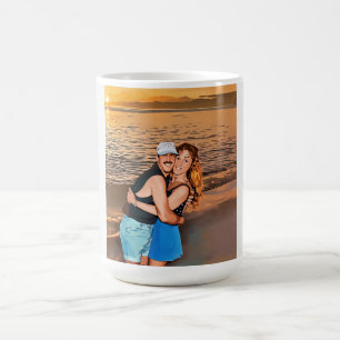 Café Caneca de aniversário de 50 anos de Marla e David 