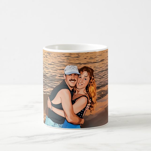 Café Caneca de aniversário de 50 anos de Marla e David  (Centro)