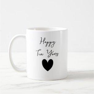 Café Caneca de Aniversário de Ano de Lata, Personalizad