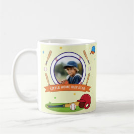 Café Caneca de aniversário de beisebol para crianças co