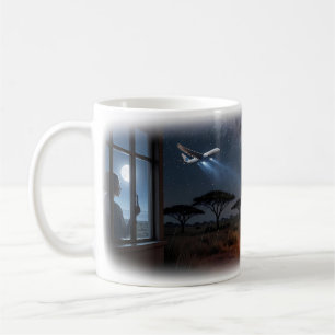 Café Caneca de Anseio Estrelado Através da Distância Si