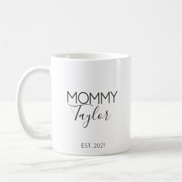 Café Caneca de Anúncio de Gravidez Nome da Mamãe