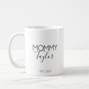 Café Caneca de Anúncio de Gravidez Nome da Mamãe