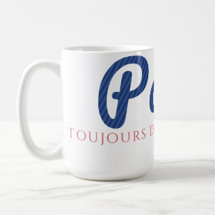 Café Caneca de aparência bordada Paris Toujours Dans Mo