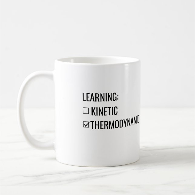 Café Caneca de Aprendizado Cinético não Termodinâmico (Esquerda)