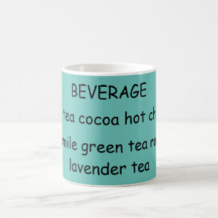 Café Caneca de aqua para todos os tipos de bebidas!